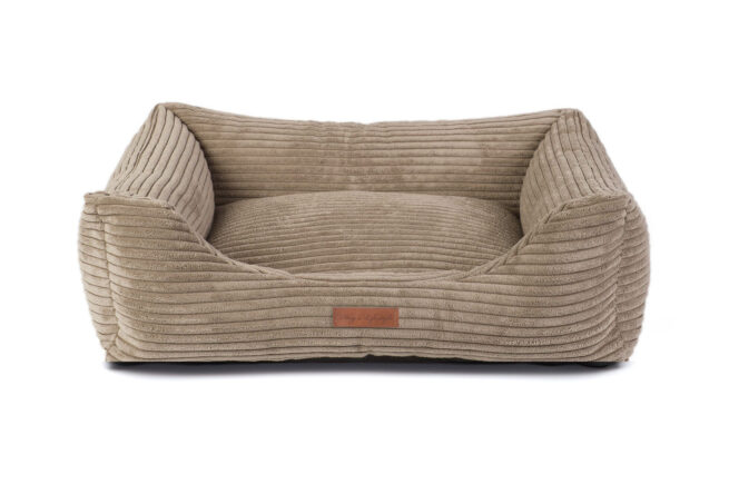 Hondenmand Ribbed Deluxe Taupe Orthopedisch