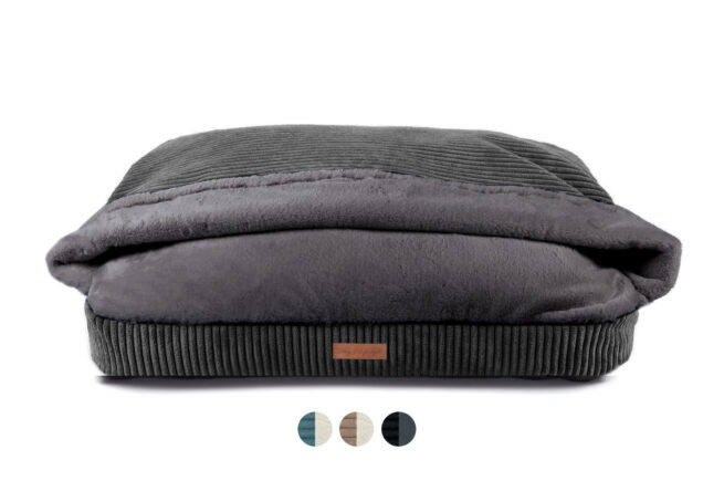 Snuggle Cave Hondenkussen Ribbed Antraciet - Afbeelding 2