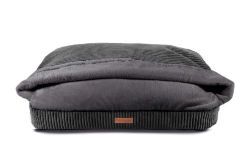 Snuggle Cave Hondenkussen Ribbed Antraciet