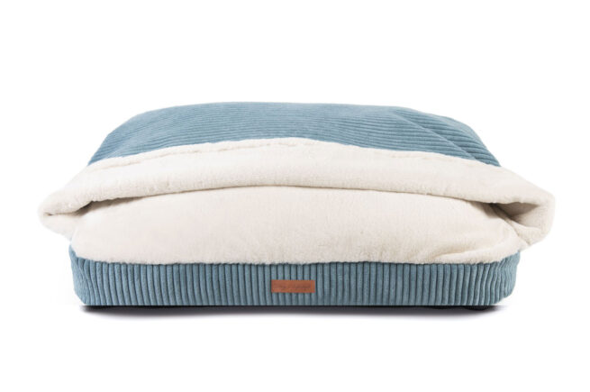 Snuggle Cave Hondenkussen Ribbed Petrol - Afbeelding 2
