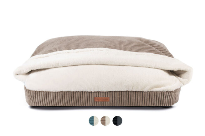 Snuggle Cave Hondenkussen Ribbed Taupe - Afbeelding 2