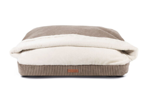 Snuggle Cave Hondenkussen Ribbed Taupe