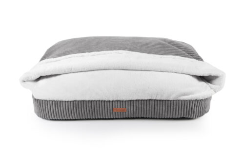 Snuggle Cave Hondenkussen Ribbed donkergrijs