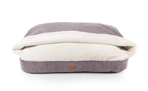 Snuggle Cave Hondenkussen Ribbed grijs