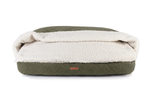Snuggle Cave Hondenkussen Supersoft Dolly Olijfgroen