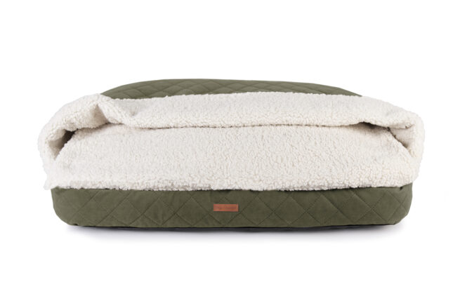 Snuggle Cave Hondenkussen Supersoft Dolly Olijfgroen