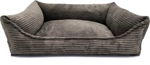 Orthopedische Hondenmand Ribbed Antraciet 80cm Aanbieding