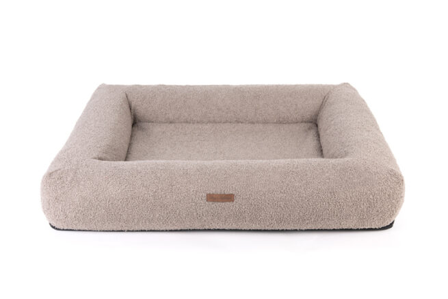 Orthopedische Hondenmand Rechthoek Boucle Taupe - Afbeelding 2