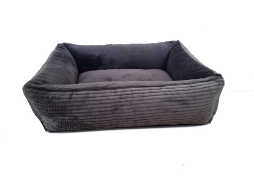 Hondenmand Ribbed Deluxe Teddy Antraciet 100cm