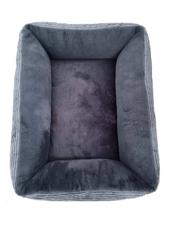 Hondenmand Ribbed Deluxe Teddy Antraciet 100cm - Afbeelding 4