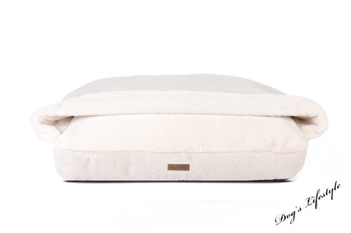 Snuggle Cave Hondenkussen Boucle Deluxe Ivoor