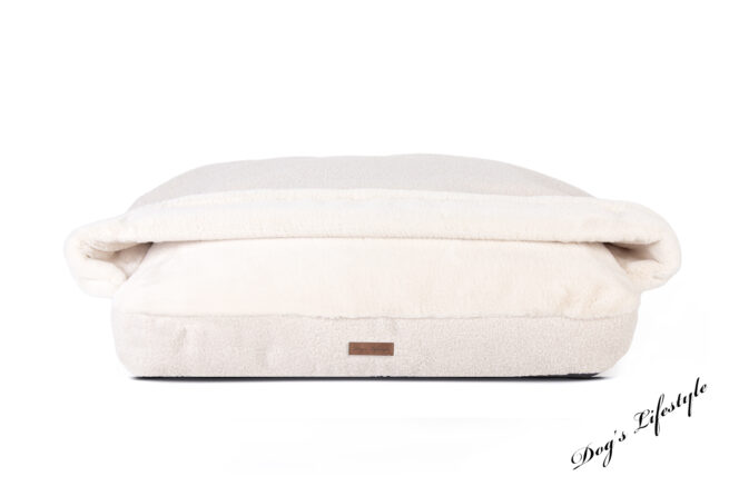Snuggle Cave Hondenkussen Boucle Deluxe Ivoor
