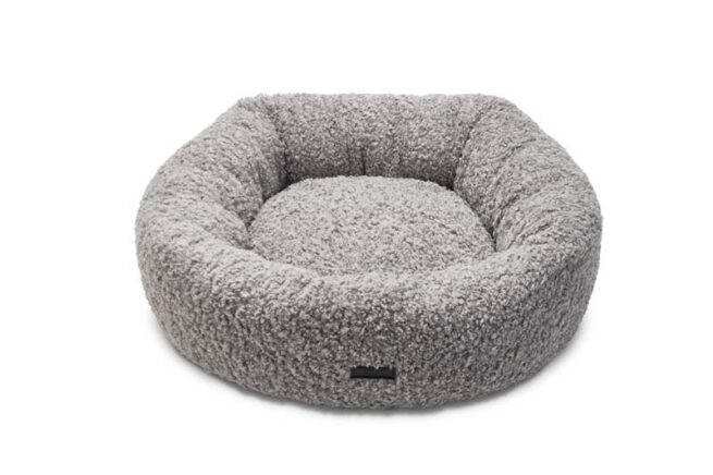 Orthopedische Donut Hondenmand Boucle Lex Grijs - Afbeelding 3