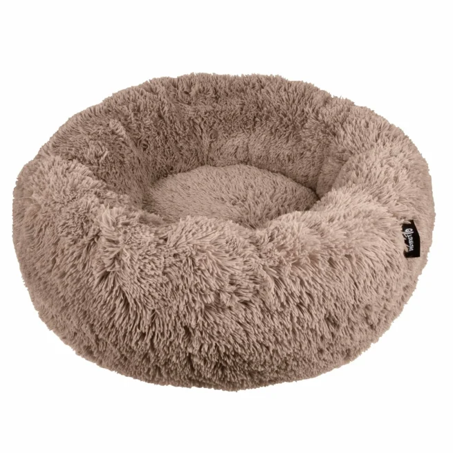 Hondenmand Donut Fuzz Mocca met rits