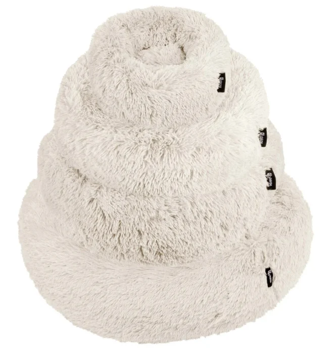 Hondenmand Donut Fuzz Merengue met rits - Afbeelding 2