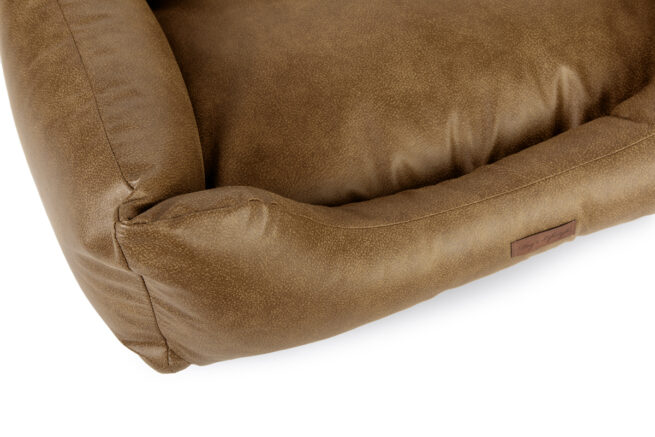 Orthopedische Hondenmand Lederlook Soft Cognac - Afbeelding 6