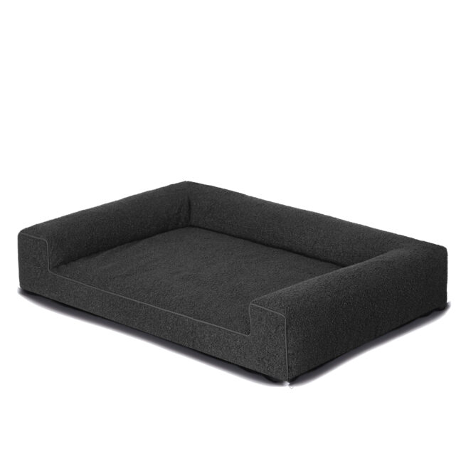Orthopedische Hondenmand Lounge Bed Boucle Zwart - Afbeelding 4
