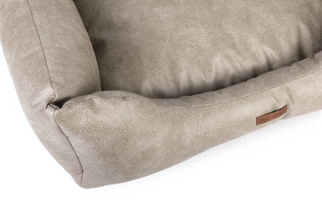 Orthopedische Hondenmand Lederlook Soft Taupe - Afbeelding 5