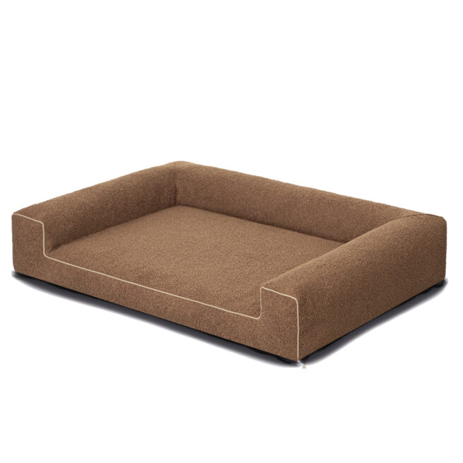 Orthopedische Hondenmand Lounge Bed Boucle Bruin / Terra - Afbeelding 4