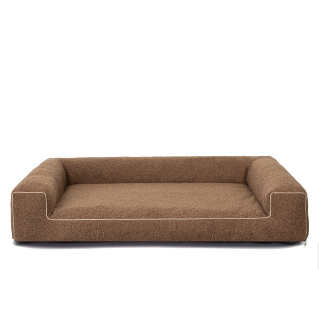 Orthopedische Hondenmand Lounge Bed Boucle Bruin / Terra - Afbeelding 3
