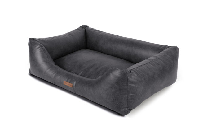 Orthopedische Hondenmand Lederlook Soft Antraciet - Afbeelding 6