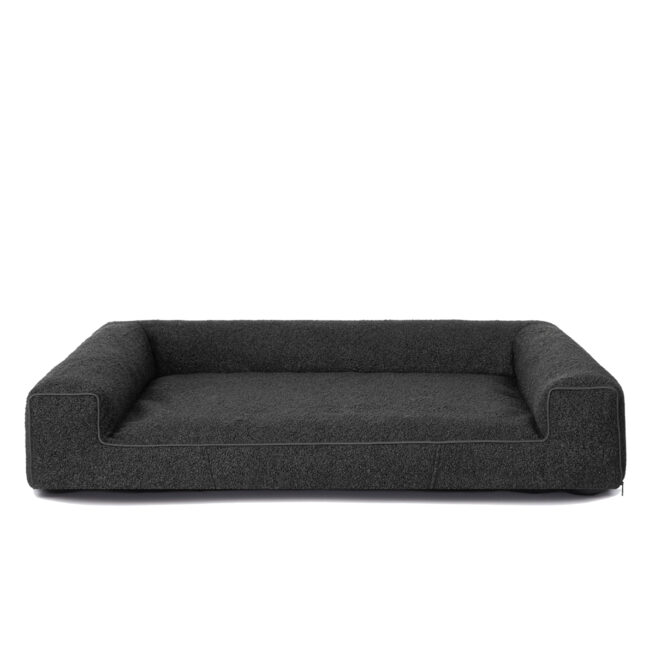 Orthopedische Hondenmand Lounge Bed Boucle Zwart - Afbeelding 3