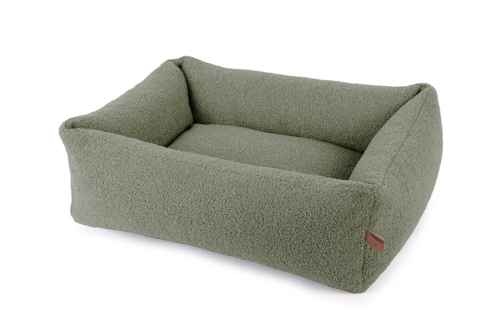 Dog's Lifestyle Hondenmand Boucle Snuggle Mosgroen Hondenmand Boucle Snuggle Mosgroen