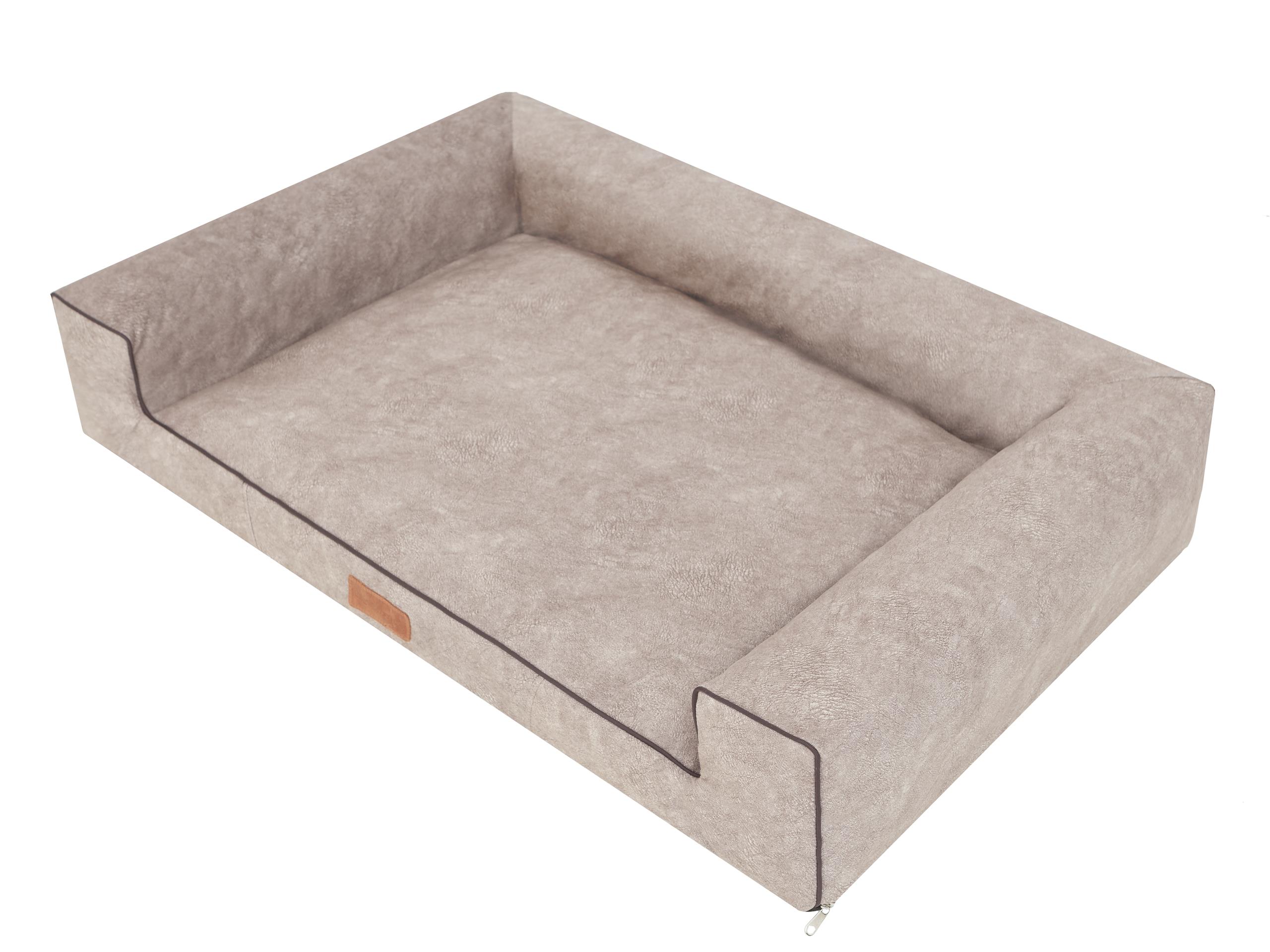 Dog's Lifestyle Orthopedische Hondenmand Lounge Bed Misty Taupe Orthopedische Hondenmand Lounge Bed Misty Taupe - Afbeelding 2