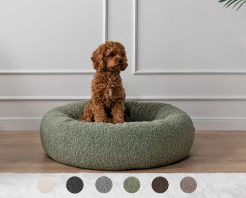 Grote hondenmand Hondenbed Surplus Rotan Bed Donut Hondenmand Wol Deluxe