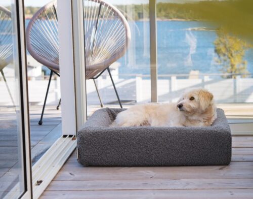 Grote hondenmand Hondenbed Surplus Rotan Bed Bia Bed Hondenmand Hoes Teddy Grijs