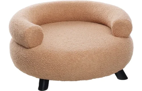 Grote hondenmand Hondenbed Surplus Rotan Bed Hondensofa Dudo Rond Beige