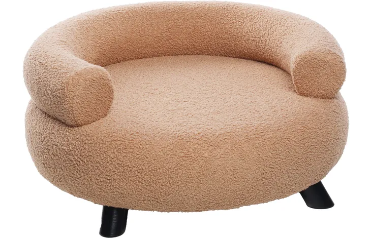 Hondenbank & Hondensofa Hondensofa Dudo Rond Beige Hondensofa Dudo Rond Beige