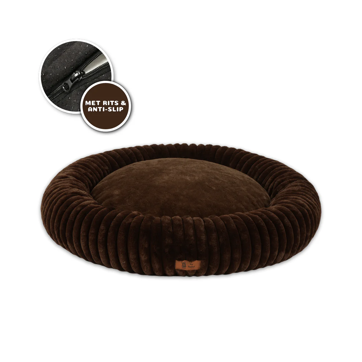 Donut hondenmand Losse Hoes Donut Orthopedische Hondenmand Pet Perfect Losse Hoes Donut Orthopedische Hondenmand Pet Perfect - Afbeelding 3