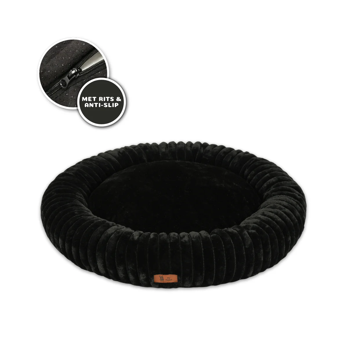 Donut hondenmand Losse Hoes Donut Orthopedische Hondenmand Pet Perfect Losse Hoes Donut Orthopedische Hondenmand Pet Perfect - Afbeelding 5