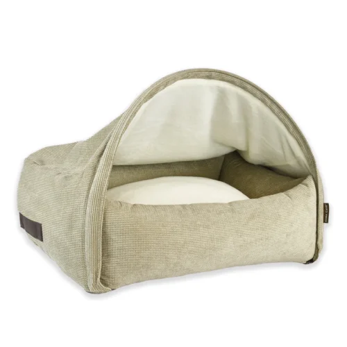 Grote hondenmand Hondenbed Surplus Rotan Bed Kona Cave® Hondenmand Snuggle Cave Corduroy Tan