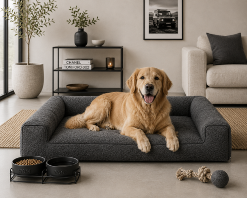 Grote hondenmand Hondenbed Surplus Rotan Bed Orthopedische Hondenmand Lounge Bed Boucle Antraciet