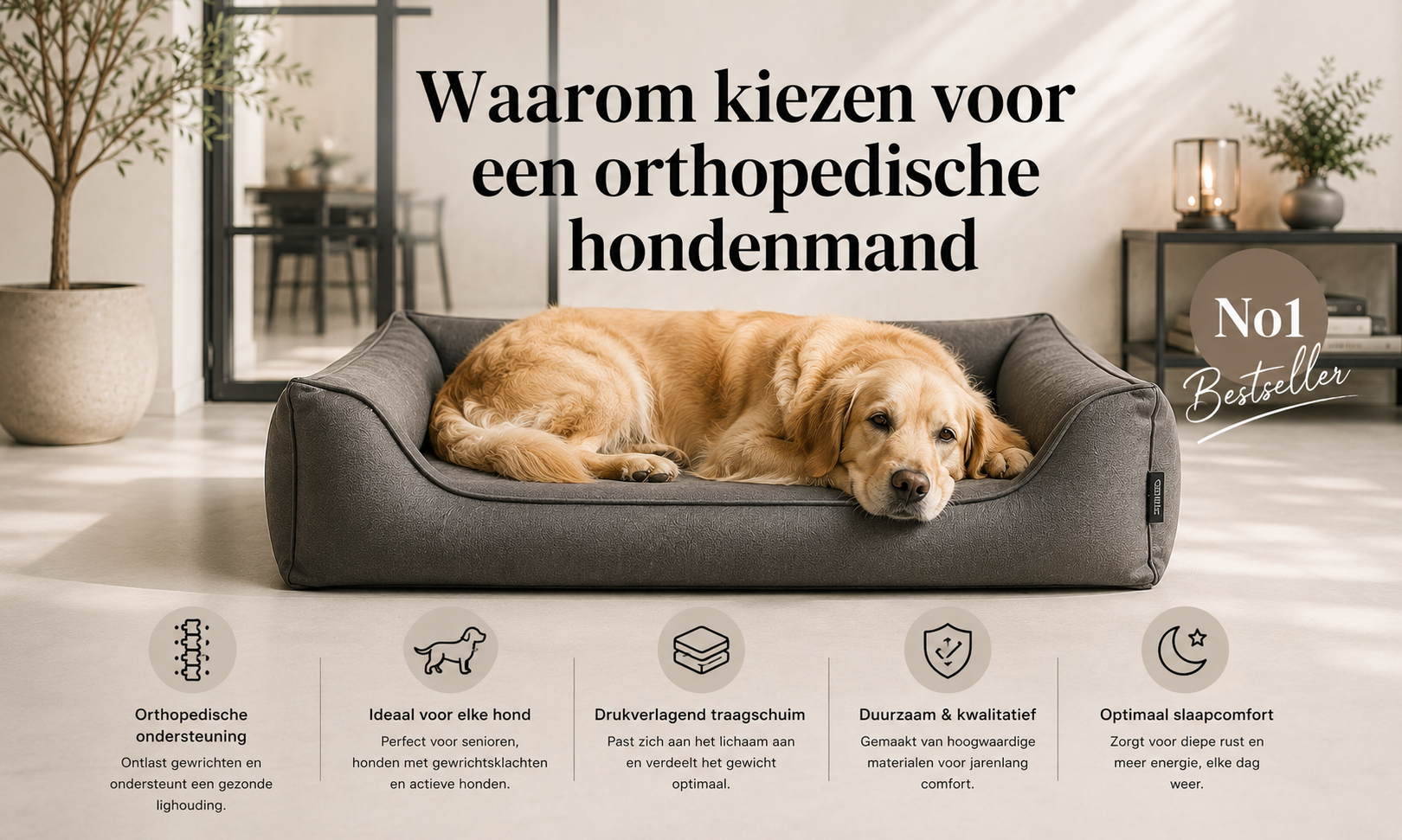 Orthopedische Hondenmand