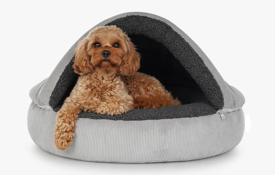 Merken Snuggle Cave Hondenmand Ribbed Small Lichtgrijs – Luxe Hondenhol met Zachte Schapenvachtlook Snuggle Cave Hondenmand Ribbed Small Lichtgrijs – Luxe Hondenhol met Zachte Schapenvachtlook