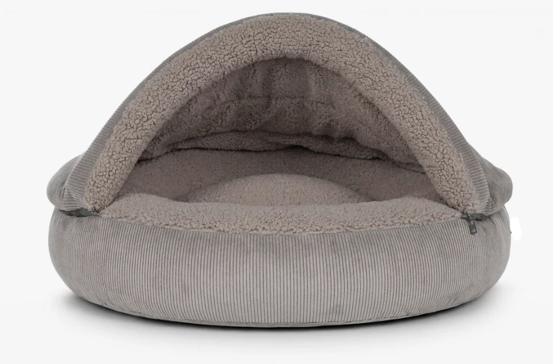 Merken Snuggle Cave Hondenmand Ribbed Small Taupe – Luxe Hondenhol met Zachte Schapenvachtlook Snuggle Cave Hondenmand Ribbed Small Taupe – Luxe Hondenhol met Zachte Schapenvachtlook