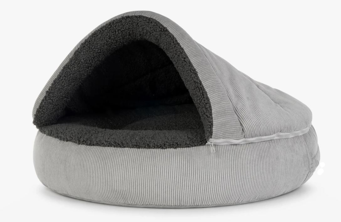 Merken Snuggle Cave Hondenmand Ribbed Small Lichtgrijs – Luxe Hondenhol met Zachte Schapenvachtlook Snuggle Cave Hondenmand Ribbed Small Lichtgrijs – Luxe Hondenhol met Zachte Schapenvachtlook - Afbeelding 3