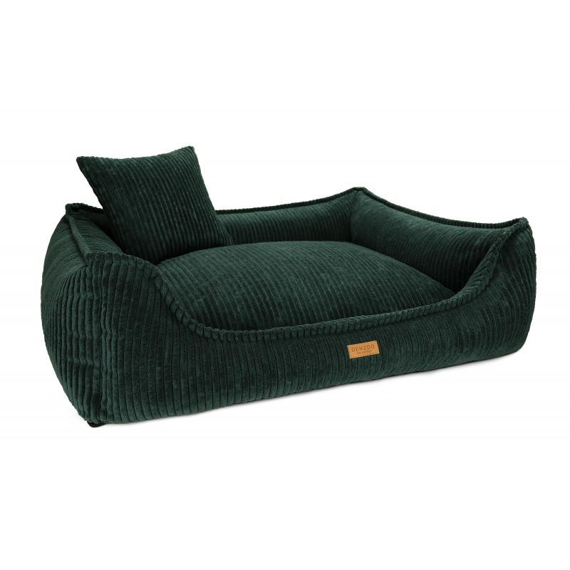 Denzoo Orthopedische Hondenmanden Orthopedische Hondenmand Milano Ribbed Groen – Visco Memory Foam – Luxe & Wasbaar Orthopedische Hondenmand Milano Ribbed Groen – Visco Memory Foam – Luxe & Wasbaar - Afbeelding 3
