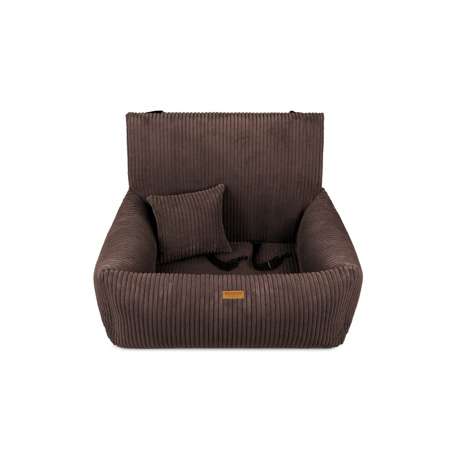 Car Seat / Autostoel Hond Hondenautostoel Milano Bruin Orthopedische met VISCO Memory Foam Hondenautostoel Milano Bruin Orthopedische met VISCO Memory Foam