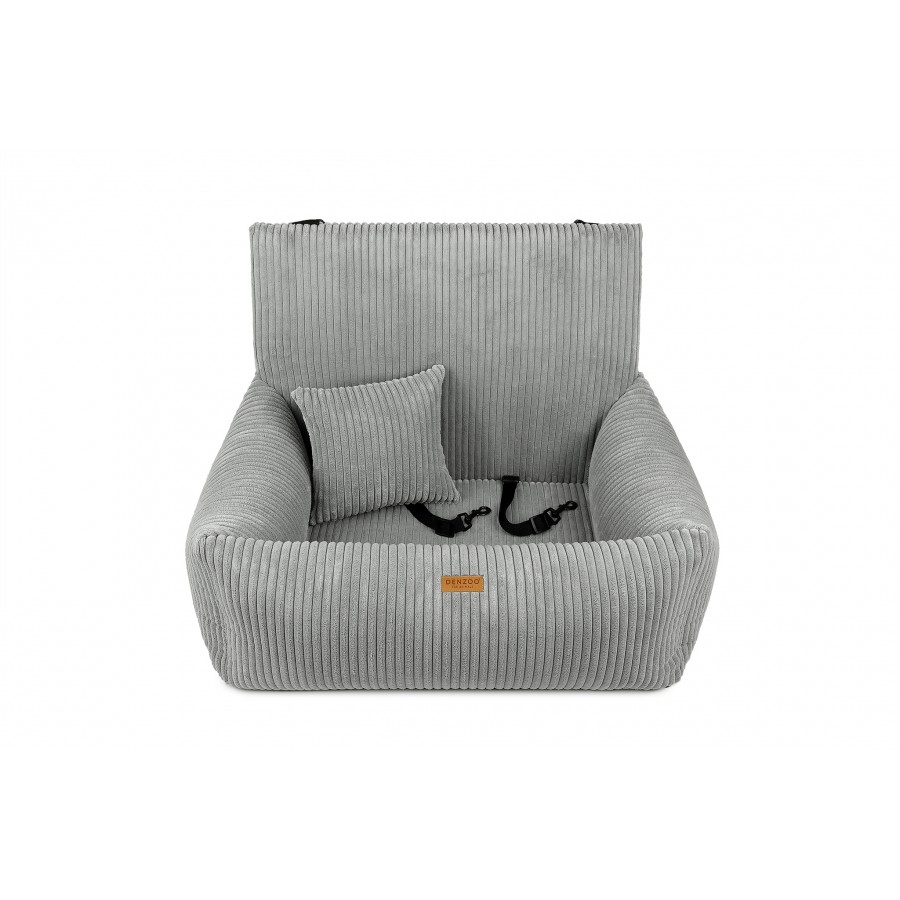 Car Seat / Autostoel Hond Hondenautostoel Milano Grijs Orthopedische met VISCO Memory Foam Hondenautostoel Milano Grijs Orthopedische met VISCO Memory Foam