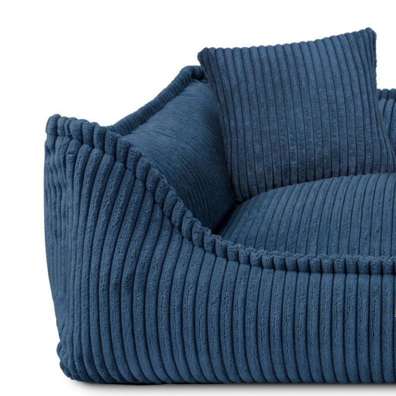 Denzoo Orthopedische Hondenmanden Orthopedische Hondenmand Milano Ribbed Blauw – Visco Memory Foam – Luxe & Wasbaar Orthopedische Hondenmand Milano Ribbed Blauw – Visco Memory Foam – Luxe & Wasbaar - Afbeelding 3