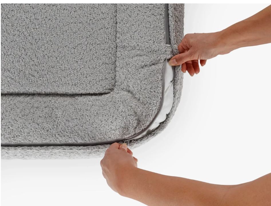 Grote hondenmand Hondenmand Bouclé Beige Rechthoek – Luxe Hondenmand – Wasbaar – Optioneel Orthopedisch Hondenmand Bouclé Beige Rechthoek – Luxe Hondenmand – Wasbaar – Optioneel Orthopedisch - Afbeelding 2