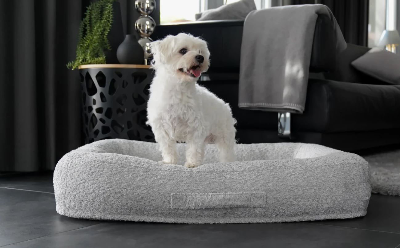 Grote hondenmand Hondenmand Bouclé Zilvergrijs Rechthoek – Luxe Hondenmand – Wasbaar – Optioneel Orthopedisch Hondenmand Bouclé Zilvergrijs Rechthoek – Luxe Hondenmand – Wasbaar – Optioneel Orthopedisch