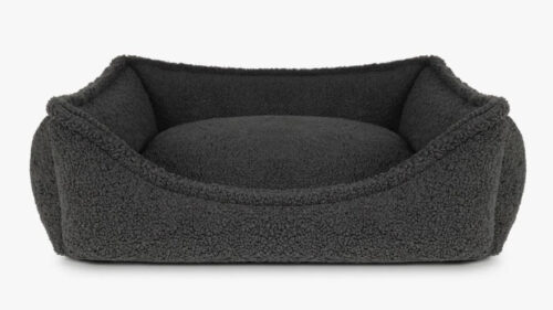 Grote hondenmand Hondenbed Surplus Rotan Bed Hondenmand Dolly Wol Antraciet – Zachte Hondenmand – Wasbaar – Optioneel Orthopedisch
