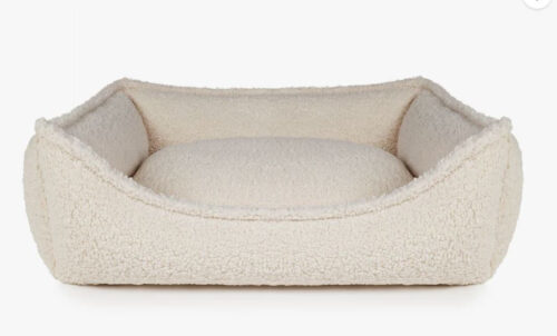 Grote hondenmand Hondenbed Surplus Rotan Bed Hondenmand Dolly Wol Beige – Zachte Hondenmand – Wasbaar – Optioneel Orthopedisch