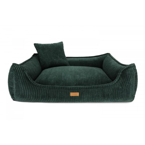 Grote hondenmand Hondenbed Surplus Rotan Bed Orthopedische Hondenmand Milano Ribbed Groen – Visco Memory Foam – Luxe & Wasbaar