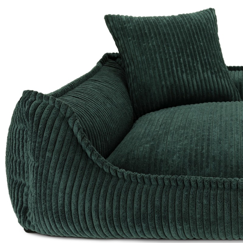 Denzoo Orthopedische Hondenmanden Orthopedische Hondenmand Milano Ribbed Groen – Visco Memory Foam – Luxe & Wasbaar Orthopedische Hondenmand Milano Ribbed Groen – Visco Memory Foam – Luxe & Wasbaar - Afbeelding 5